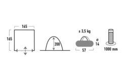 High Peak Mehrzweckzelt Lido -Campingzelte Verkäufe 615331 4452195
