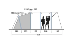 Outwell Avondale 5PA Tunnelzelt -Campingzelte Verkäufe 737549 4971986