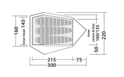 Robens Challenger 3XE Tunnelzelt Grün -Campingzelte Verkäufe 771893 5131136