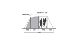 Easy Camp Huntsville 600 Tunnelzelt Für 6 Personen -Campingzelte Verkäufe 782510 5172932