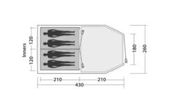 Easy Camp Huntsville 400 Tunnelzelt Für 4 Personen -Campingzelte Verkäufe 782846 5185703