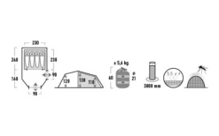 High Peak Zelt Goshawk 4 Tunnelzelt 11 High Peak Zelt Goshawk 4 Tunnelzelt -Campingzelte Verkäufe 803042 5244845