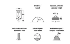 High Peak Kingfisher 2 Leichtgewichtiges Kuppelzelt 220 X 140 Cm -Campingzelte Verkäufe 809855 5283224