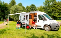 Fiamma F80s 320 Markise Gehäusefarbe Titanium Tuchfarbe Royal Grey 320 Cm -Campingzelte Verkäufe 821738 5306780